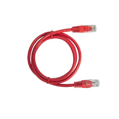 Cable Estructurado Patch Cord UTP Rojo CAT5e 0.5m
